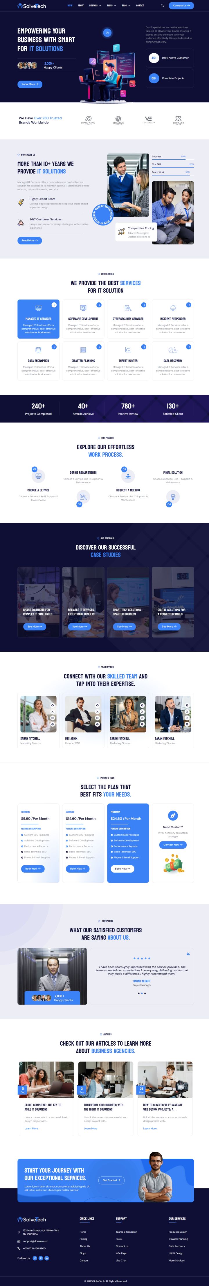 WordPress шаблон ThemeForest SolveTech