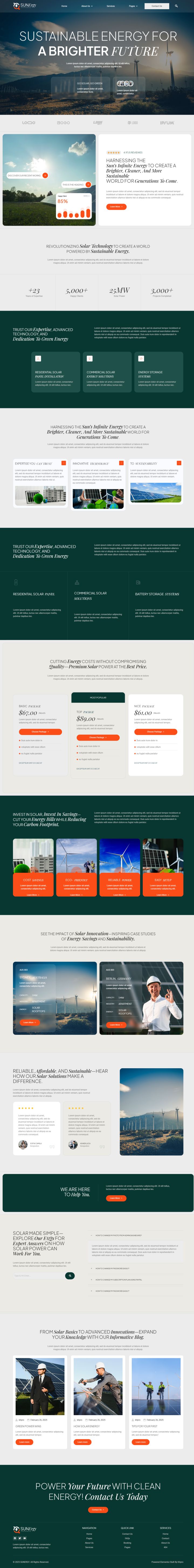 WordPress шаблон ThemeForest Sunergy