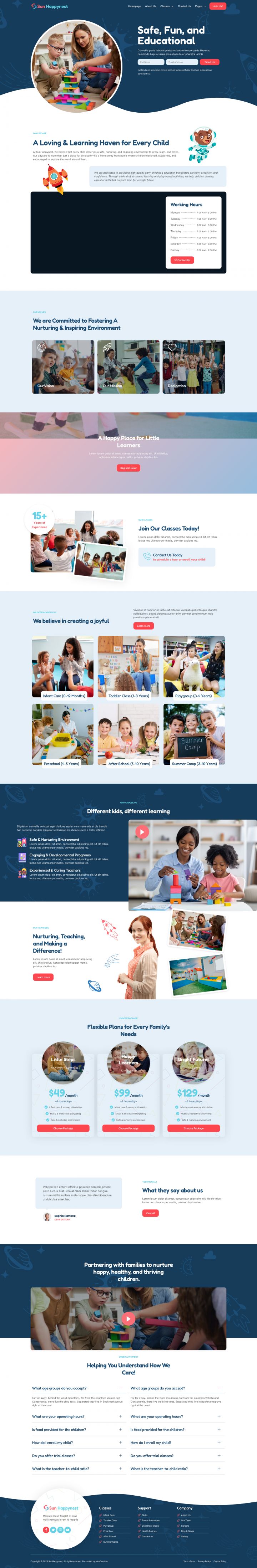 WordPress шаблон ThemeForest SunHappynest
