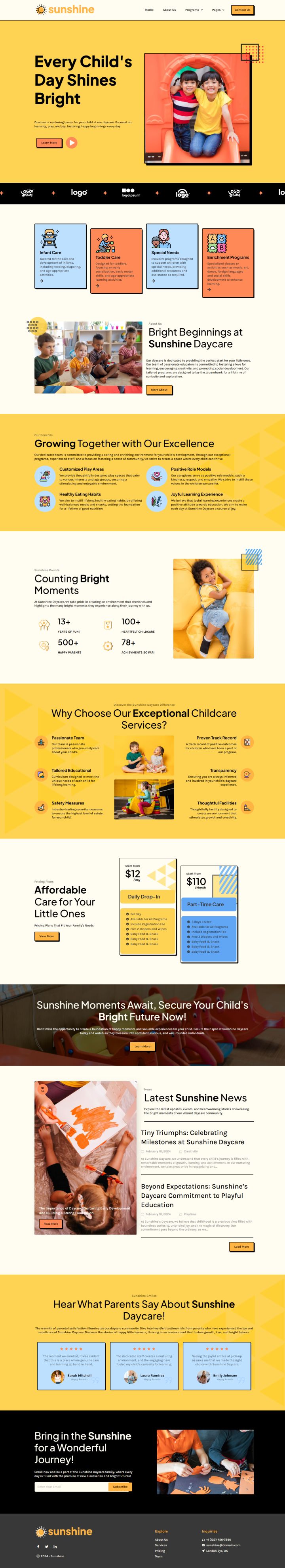 WordPress шаблон ThemeForest Sunshine