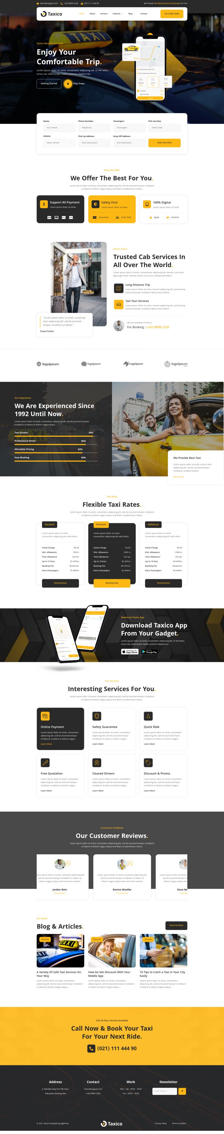 WordPress шаблон ThemeForest Taxico