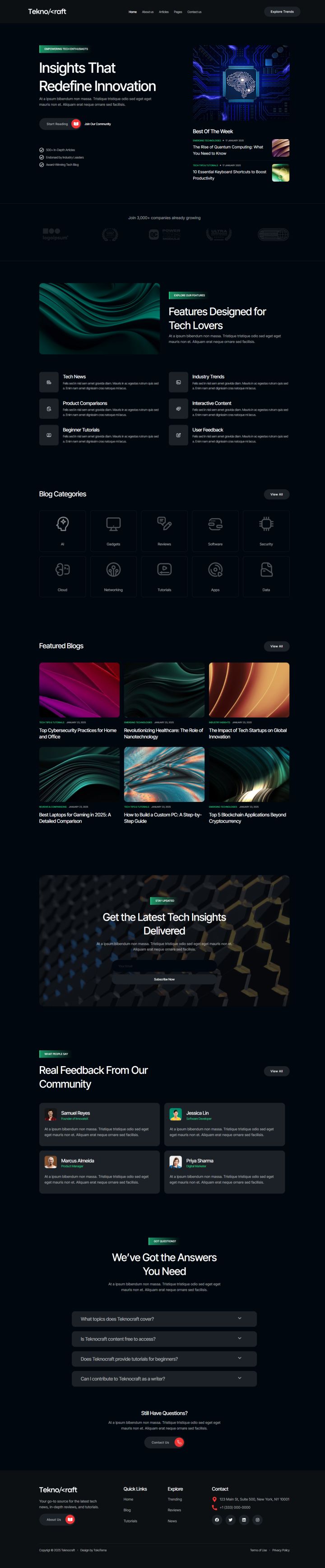 WordPress шаблон ThemeForest Teknocraft