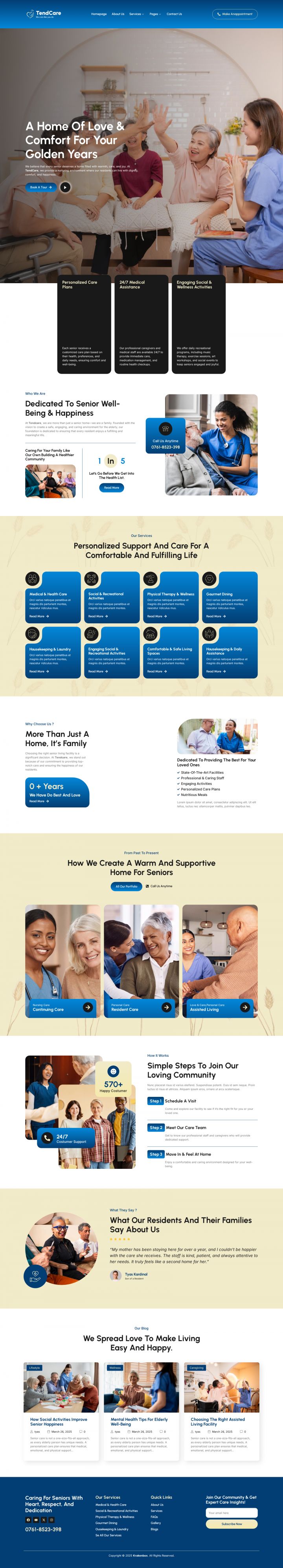 WordPress шаблон ThemeForest TendCare