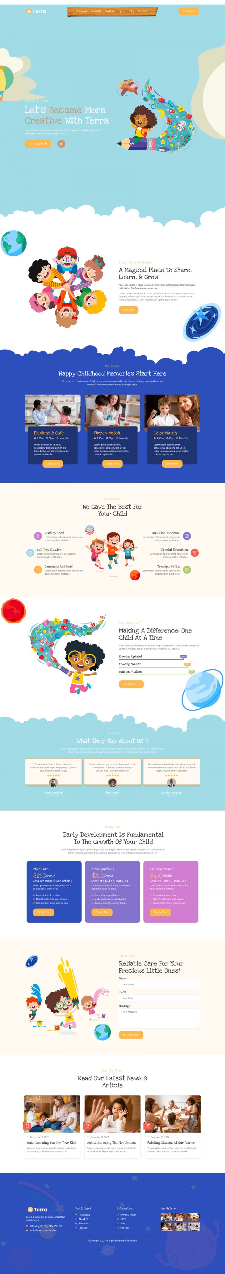WordPress шаблон ThemeForest Terra