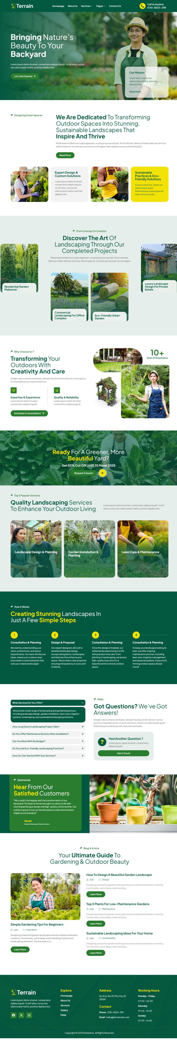 WordPress шаблон ThemeForest Terrain