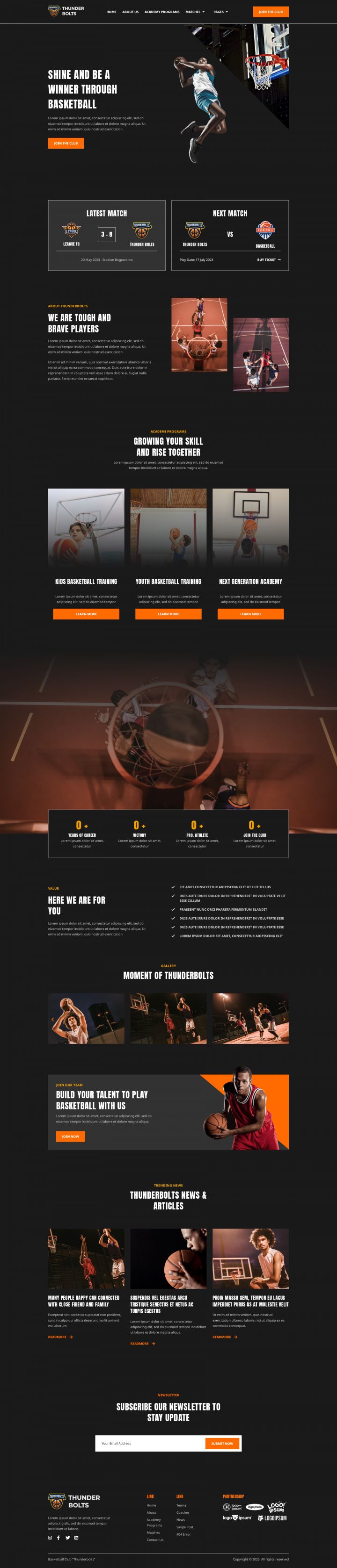WordPress шаблон ThemeForest Thunderbolts