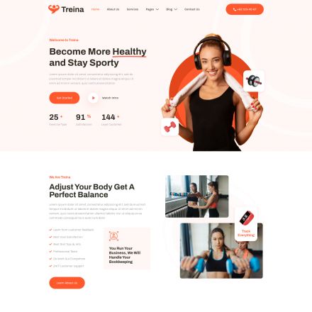 ThemeForest Treina