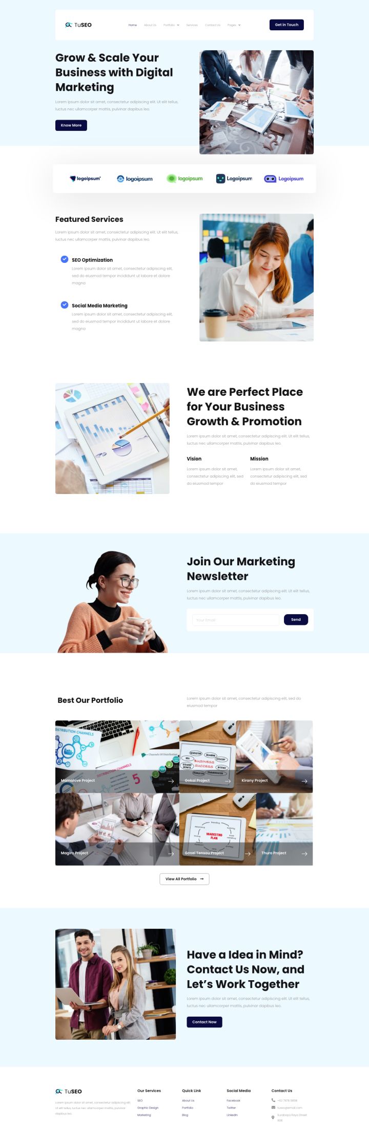 WordPress шаблон ThemeForest TuSEO