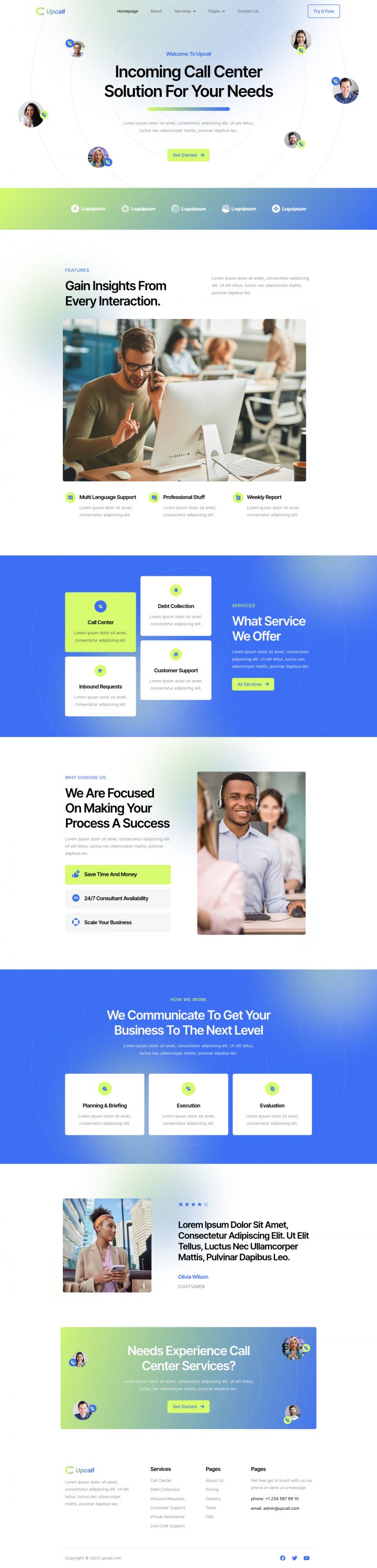 WordPress шаблон ThemeForest Upcall