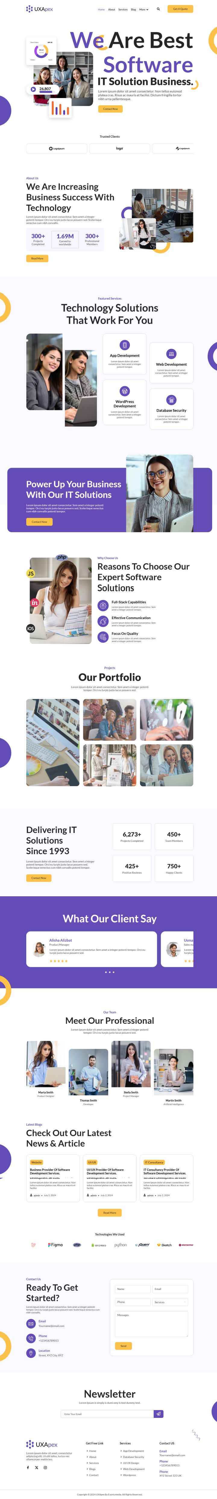 WordPress шаблон ThemeForest UXApex