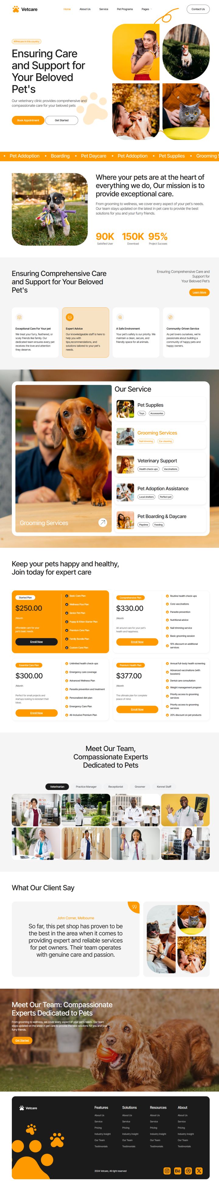 WordPress шаблон ThemeForest Vetcare