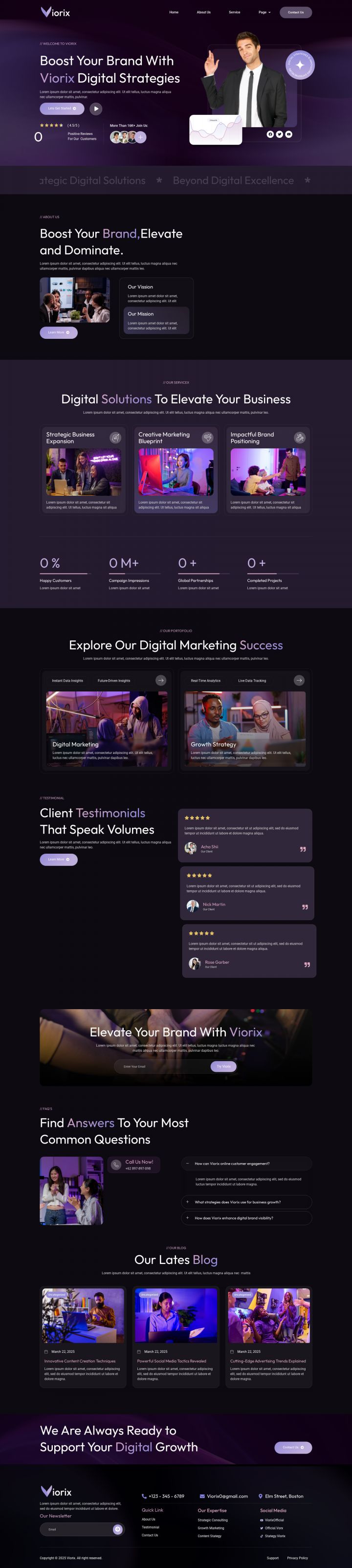 WordPress шаблон ThemeForest Viorix