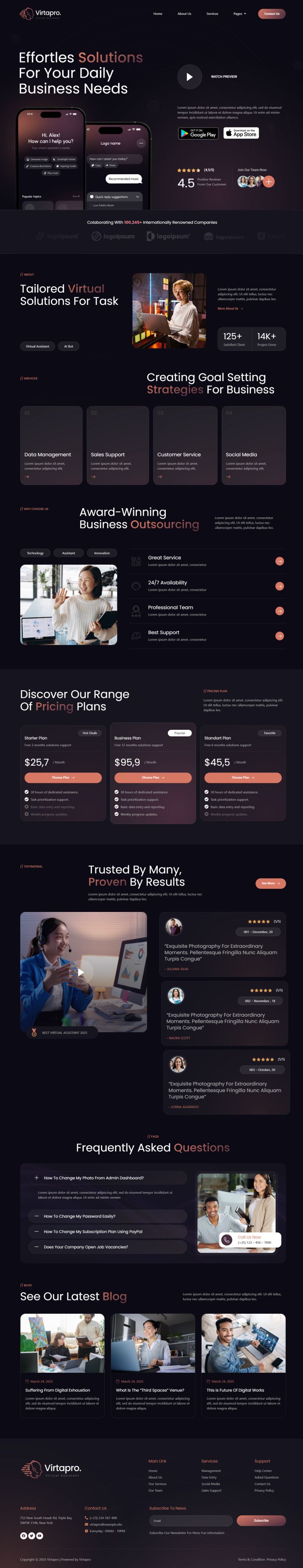 WordPress шаблон ThemeForest Virtapro