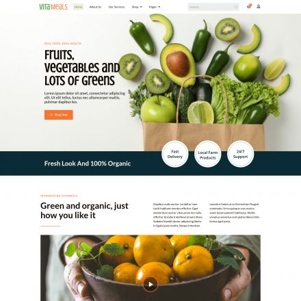 ThemeForest Vitameals