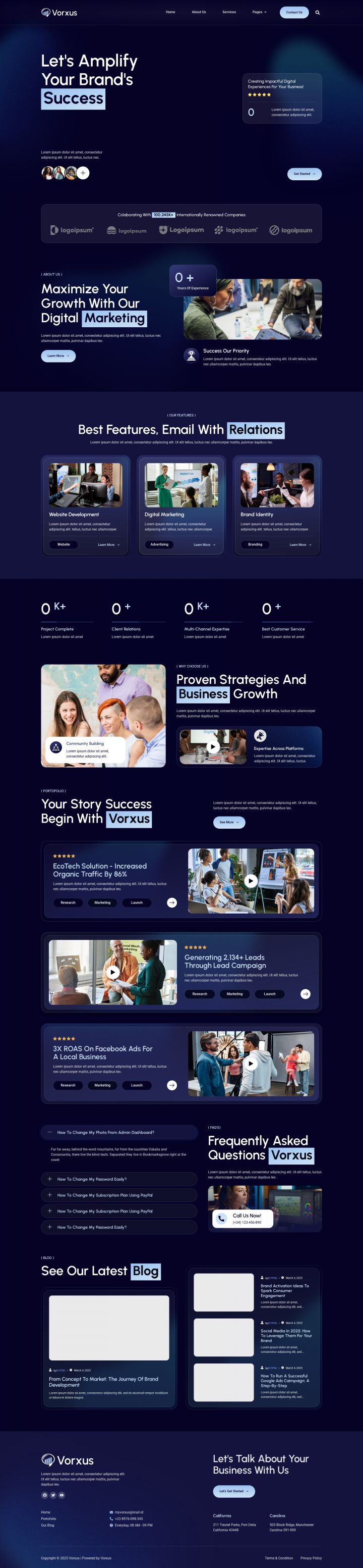 WordPress шаблон ThemeForest Vorxus