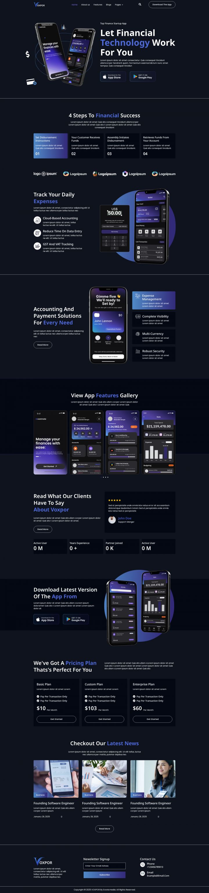 WordPress шаблон ThemeForest Voxpor