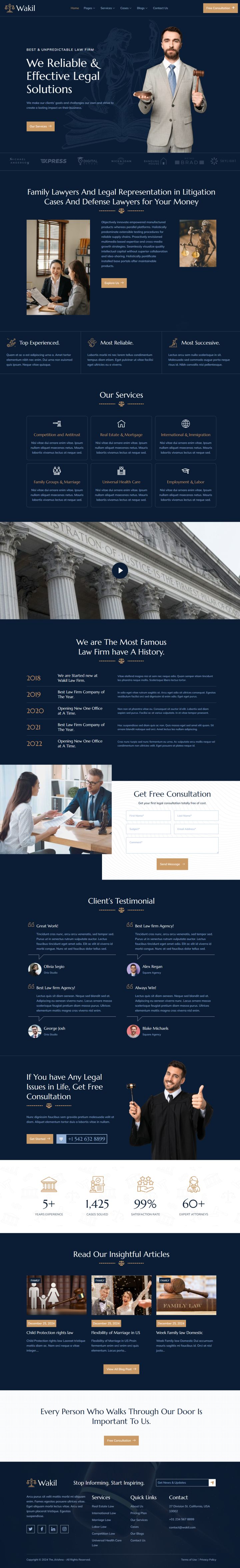 WordPress шаблон ThemeForest Wakil