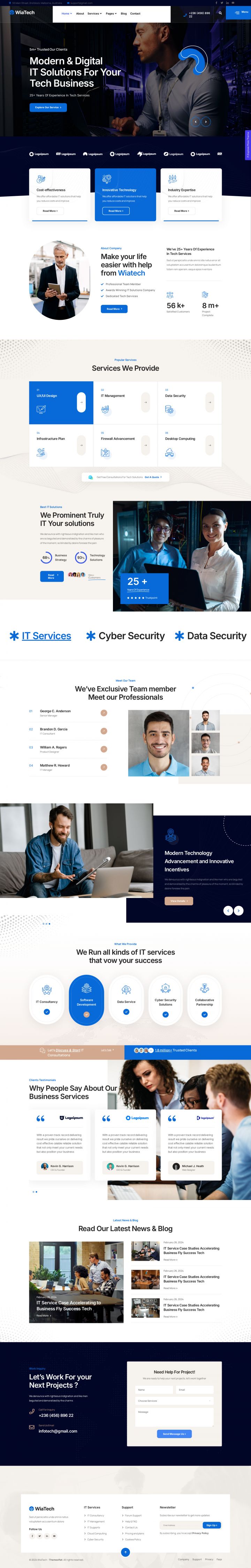 WordPress шаблон ThemeForest WiaTech