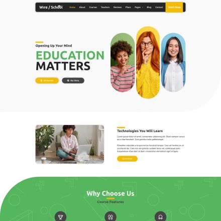 ThemeForest Wire School