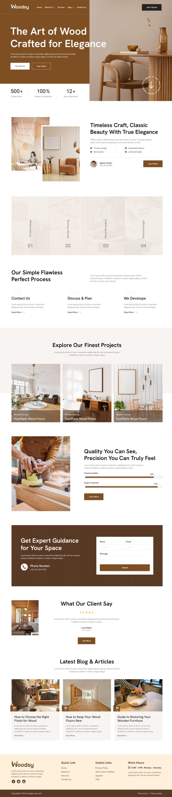 WordPress шаблон ThemeForest Woodsy
