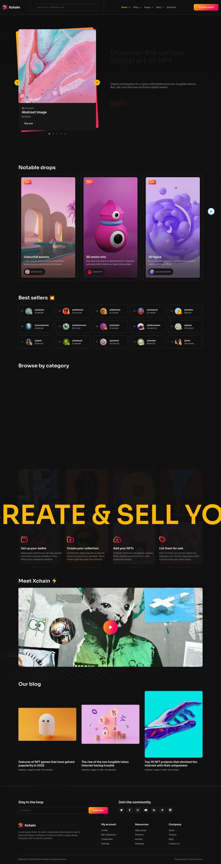 WordPress шаблон ThemeForest Xchain