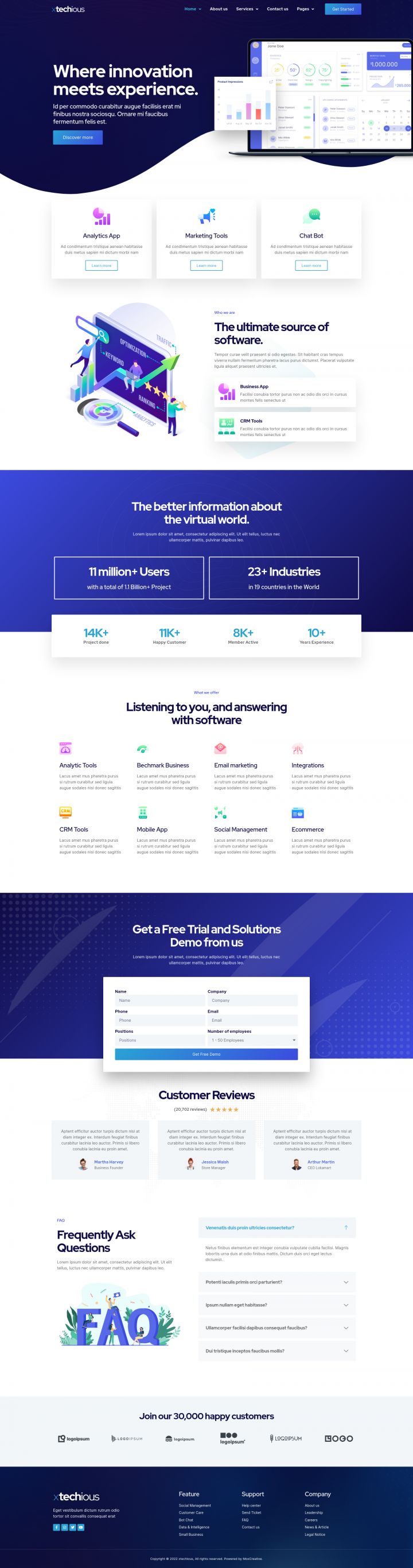 WordPress шаблон ThemeForest Xtechious