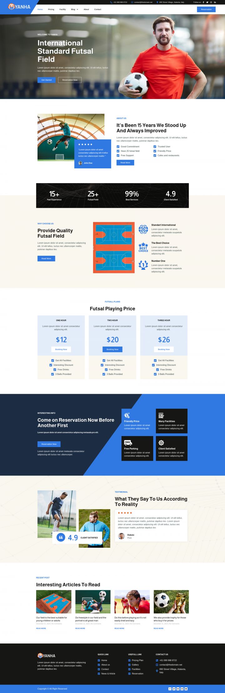 WordPress шаблон ThemeForest Yanha