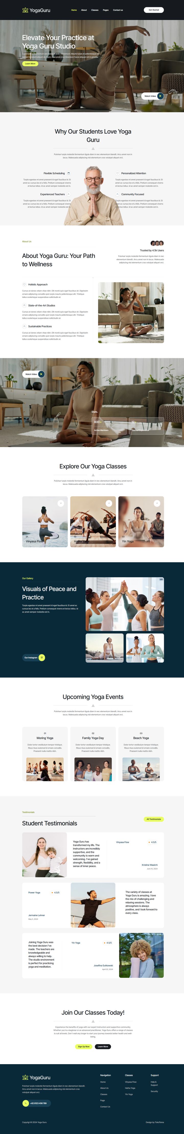 WordPress шаблон ThemeForest YogaGuru