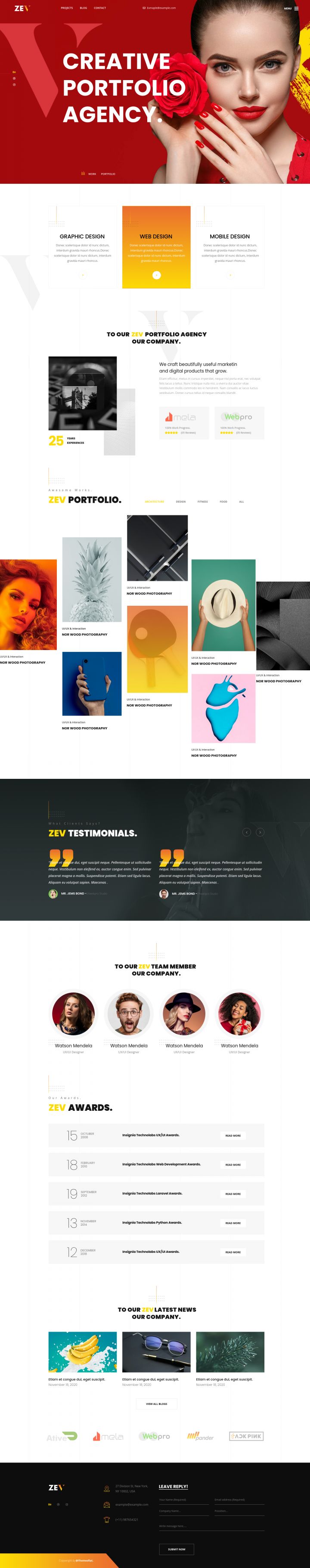 WordPress шаблон ThemeForest Zev