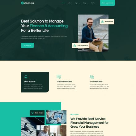 ThemeForest Zinancial