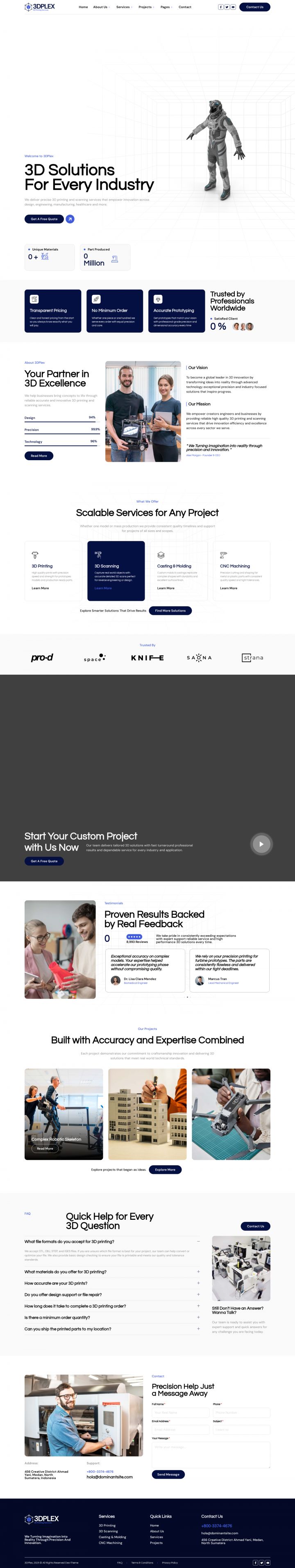 WordPress шаблон ThemeForest 3DPlex