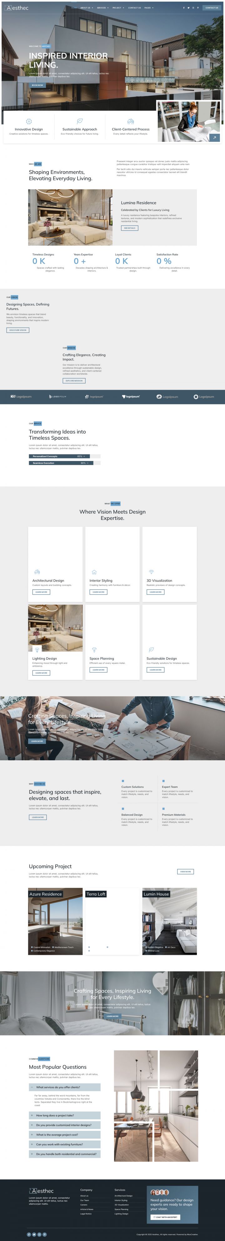 WordPress шаблон ThemeForest Aesthec