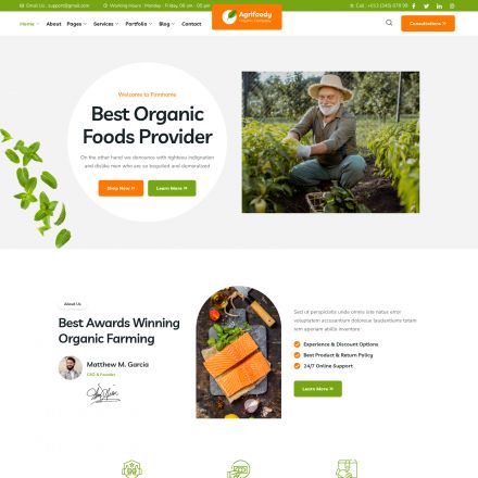 ThemeForest Agrifoody