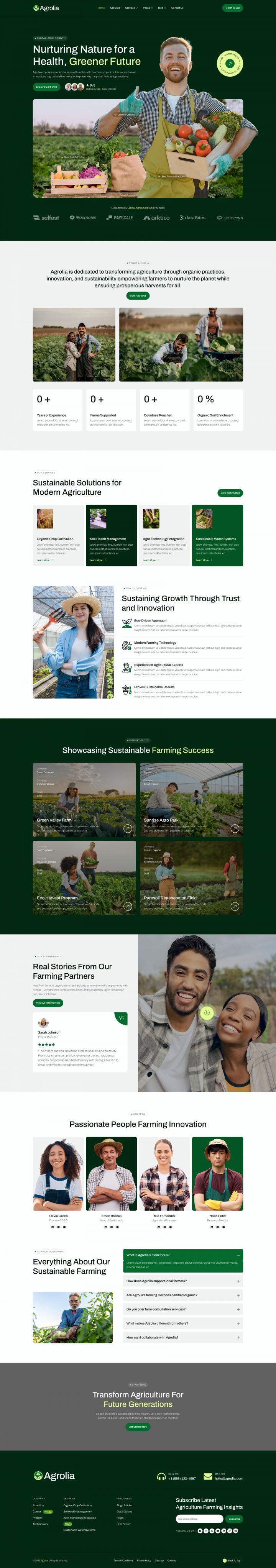 Шаблон ThemeForest Agrolia WordPress шаблон ThemeForest Agrolia