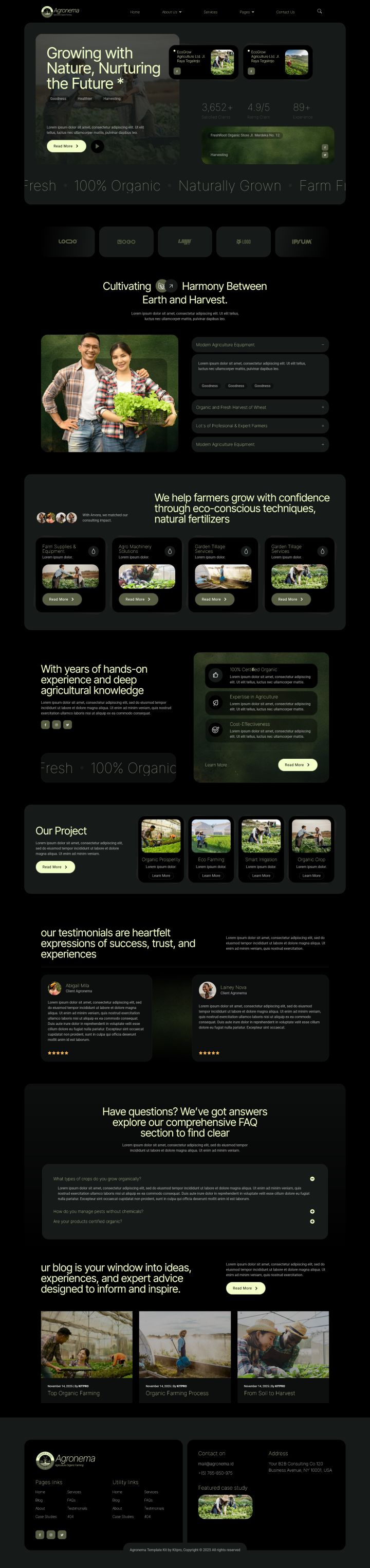 Шаблон ThemeForest Agronema WordPress шаблон ThemeForest Agronema