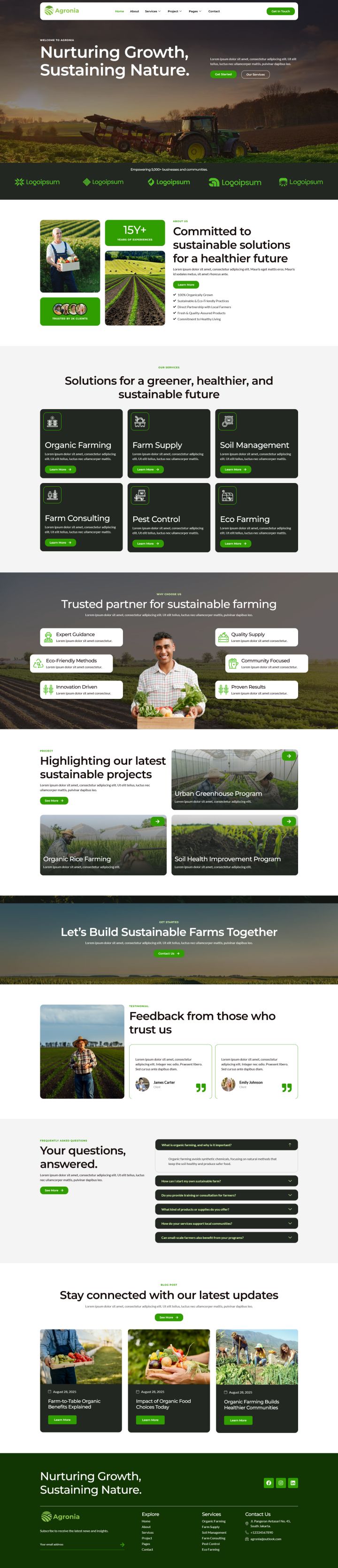 WordPress шаблон ThemeForest Agronia