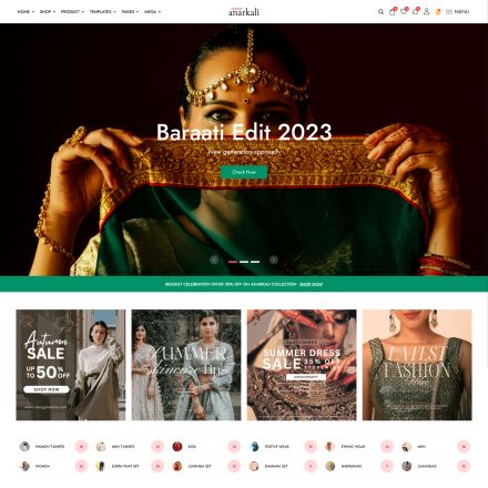 ThemeForest Anarkali