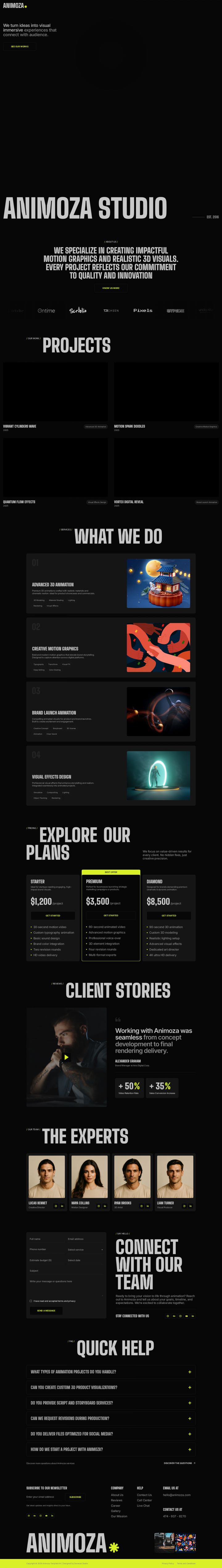 WordPress шаблон ThemeForest Animoza