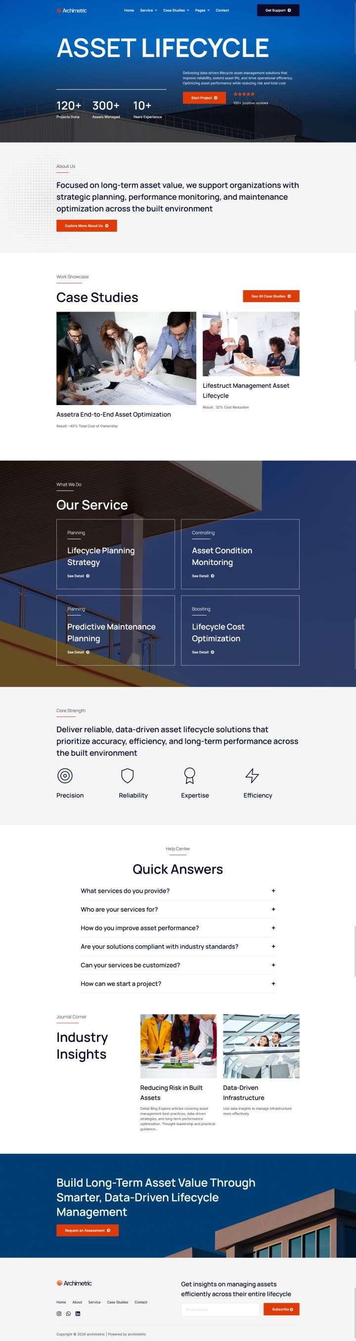 WordPress шаблон ThemeForest Archimetric