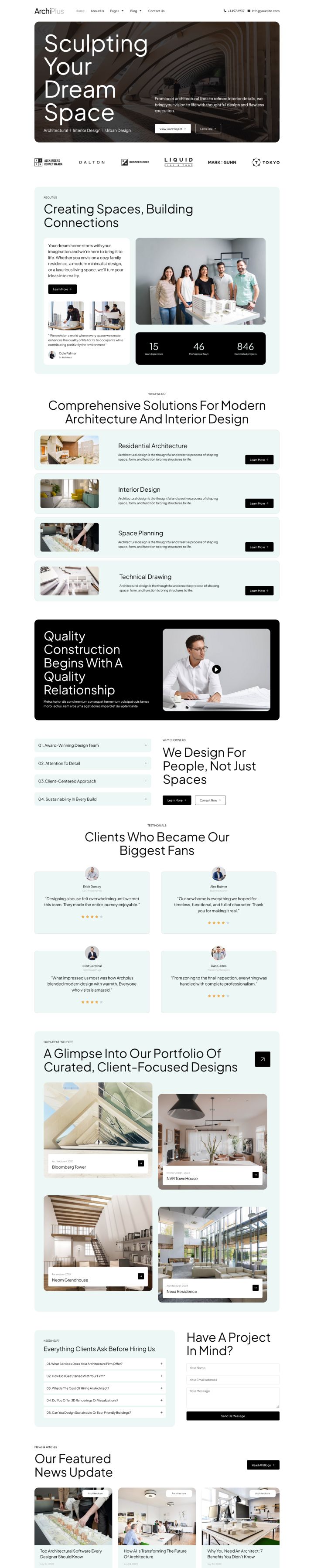 Шаблон ThemeForest Archiplus WordPress шаблон ThemeForest Archiplus