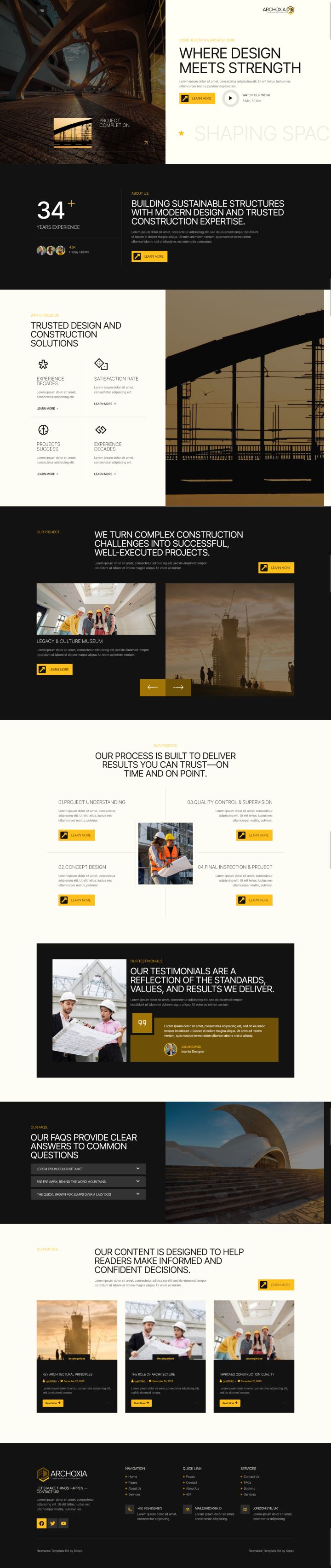 WordPress шаблон ThemeForest Archoxia