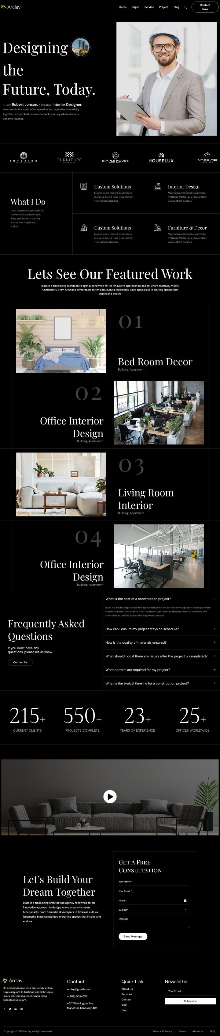 WordPress шаблон ThemeForest Arclay