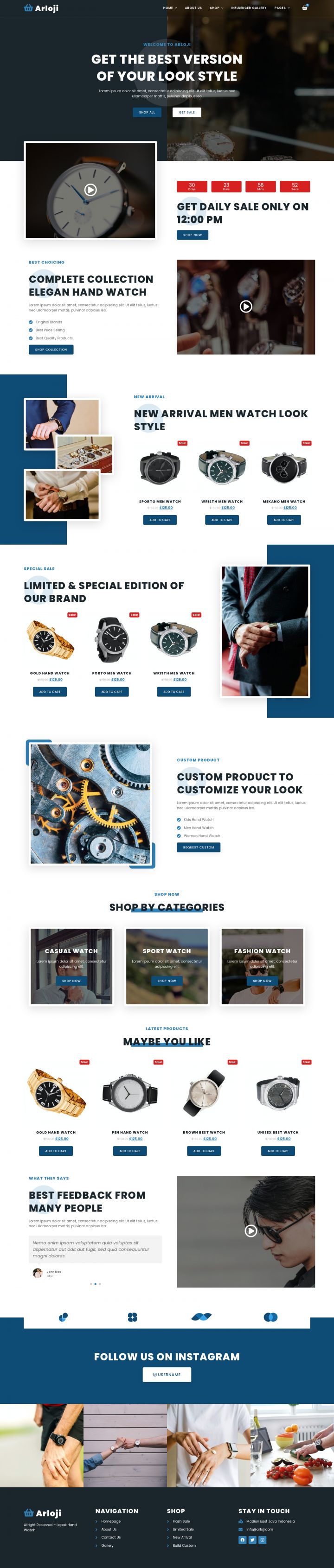 WordPress шаблон ThemeForest Arloji