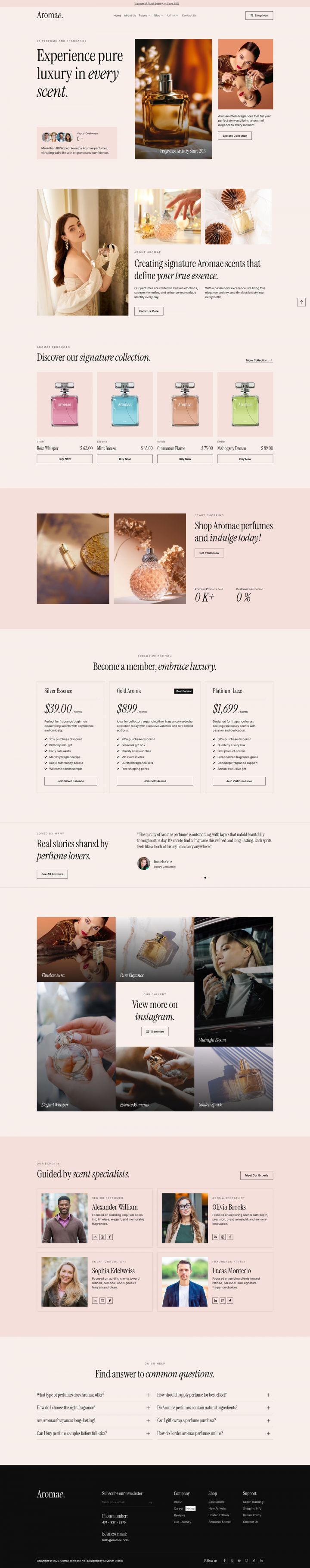 WordPress шаблон ThemeForest Aromae