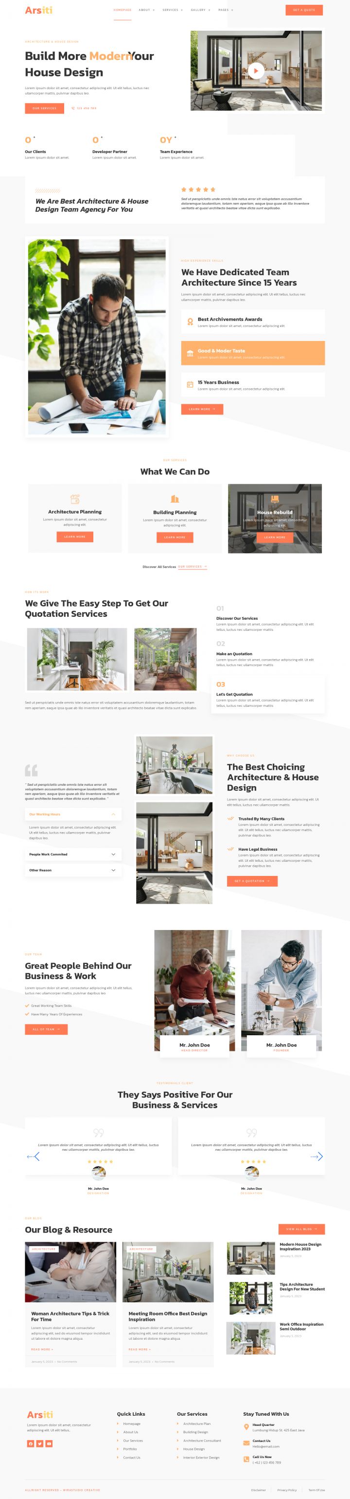 WordPress шаблон ThemeForest Arsiti