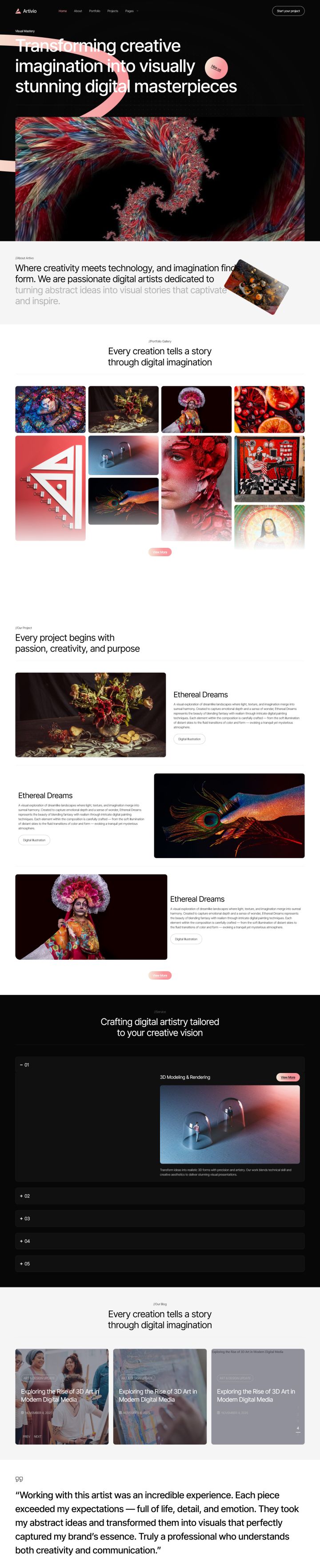 Шаблон ThemeForest Artivio WordPress шаблон ThemeForest Artivio