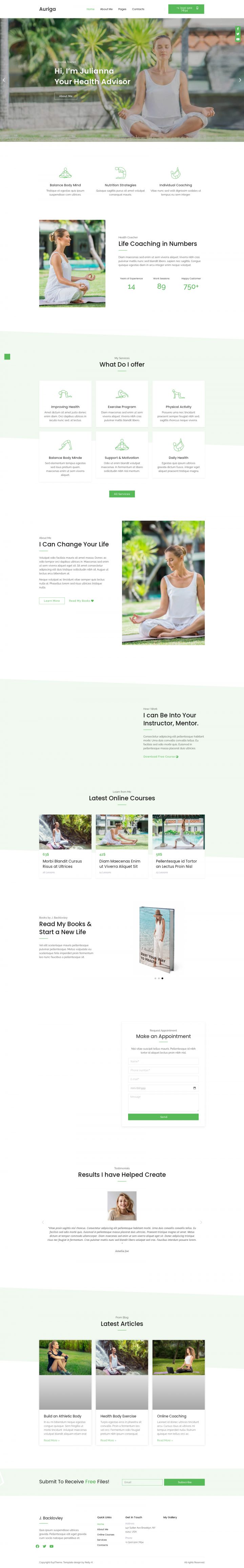 WordPress шаблон ThemeForest Auriga