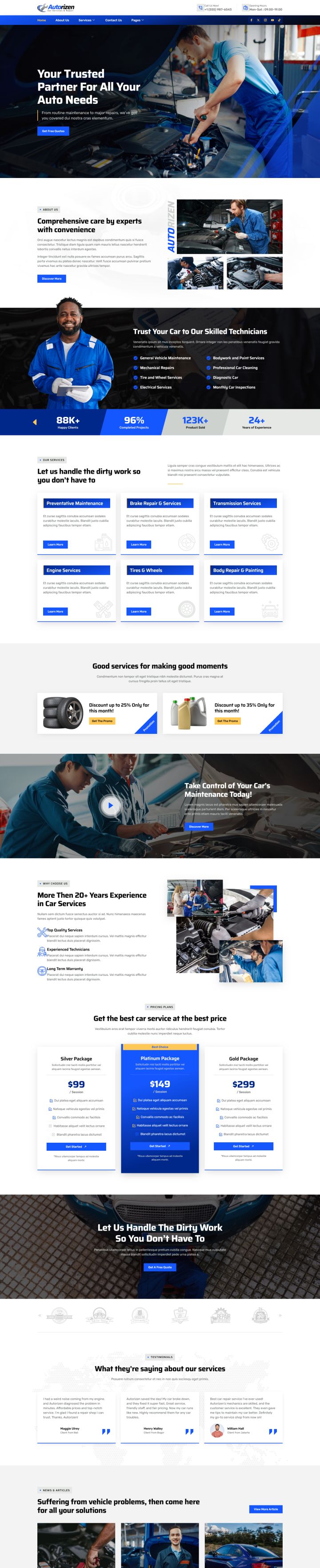 WordPress шаблон ThemeForest Autorizen