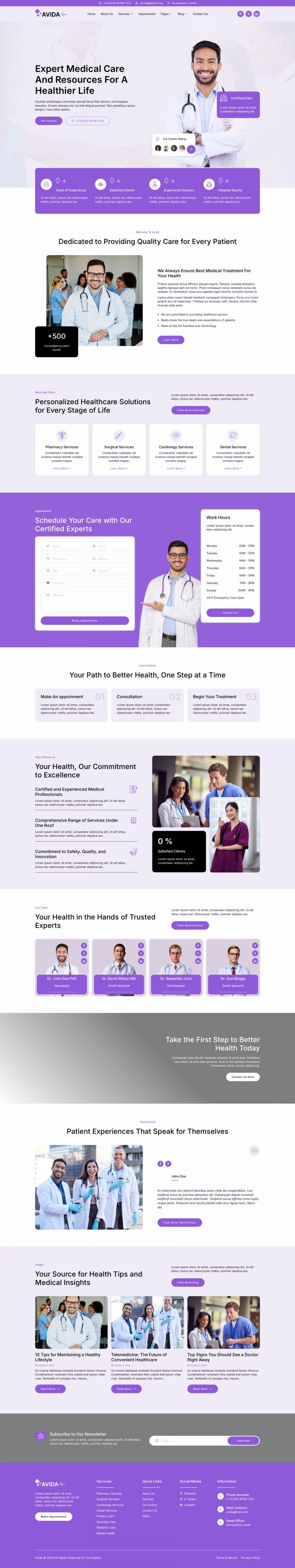WordPress шаблон ThemeForest Avida