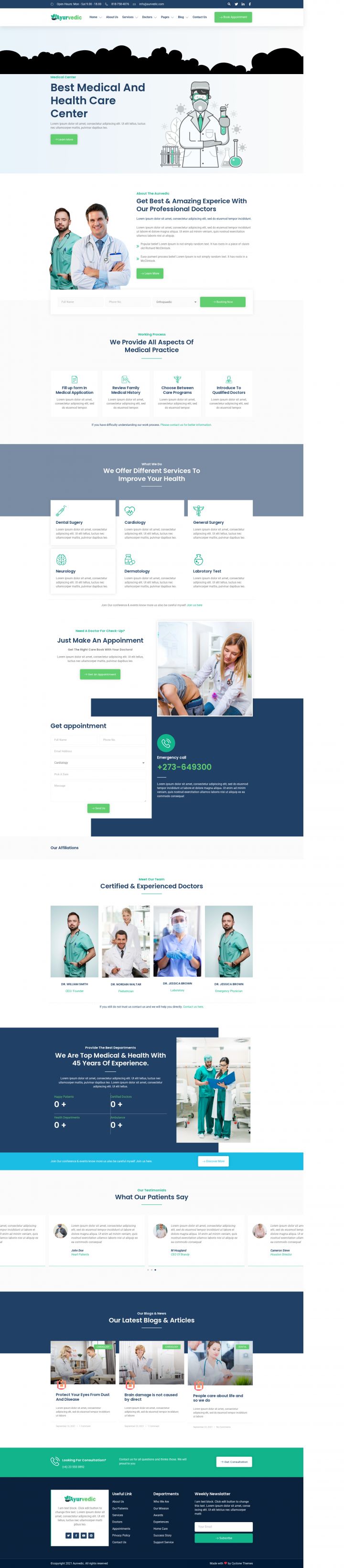 WordPress шаблон ThemeForest Ayurvedic
